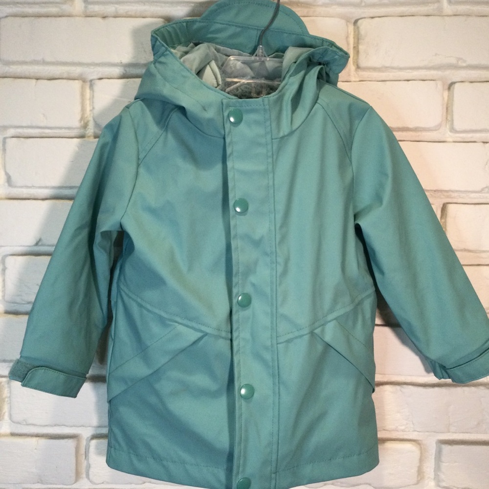 Girls 3-In-1 Raincoat Jacket /Vest Cat & Jack™ Light Green 2T